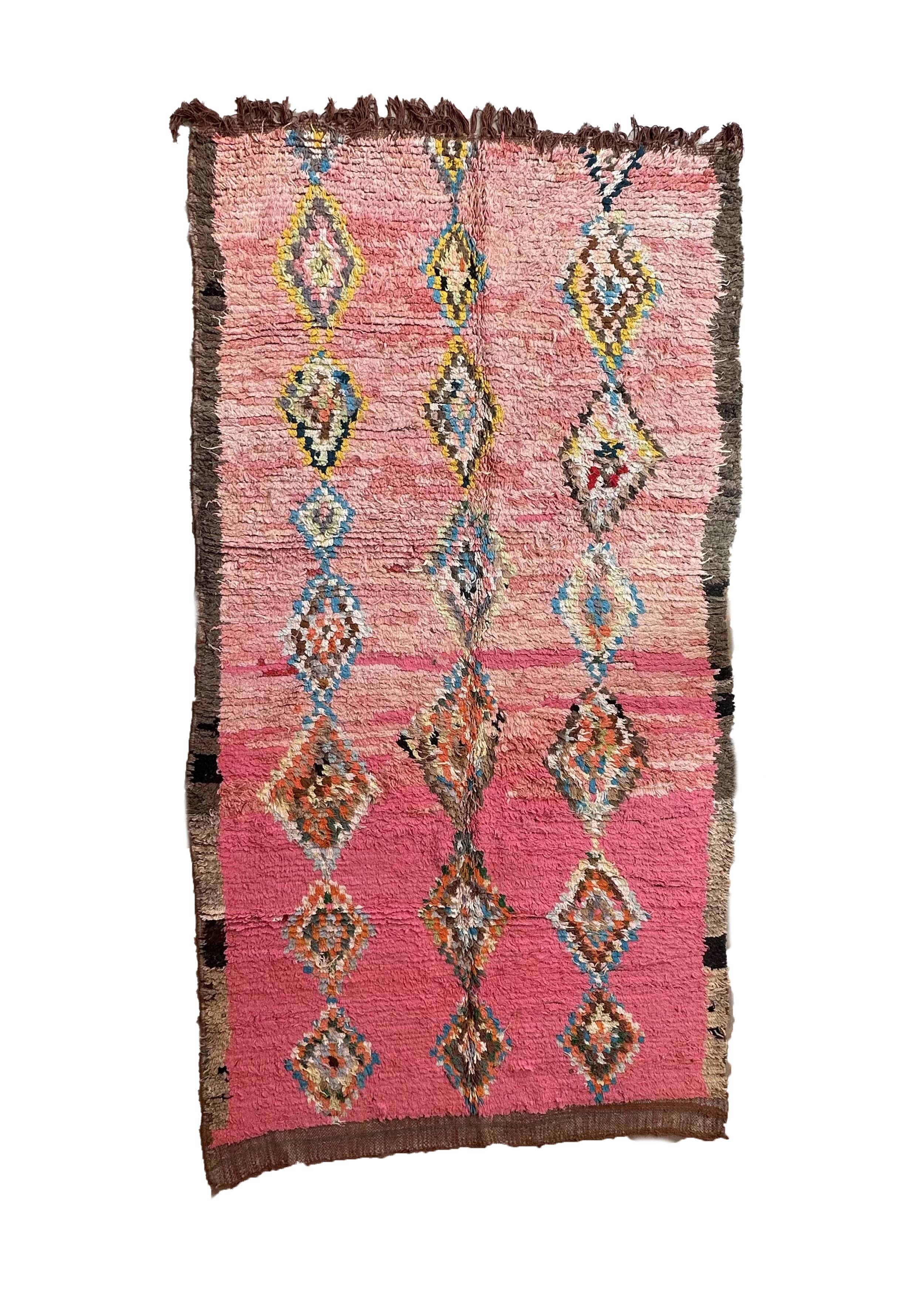 Moroccan rug Pink Boujad - 357 x 196 cm