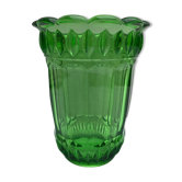 Former Vase ART DECO Style AVEN Glass Green Mold Vintage Decoration