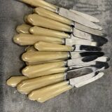 24 antique table knives – bone handle – cutler Montpellier