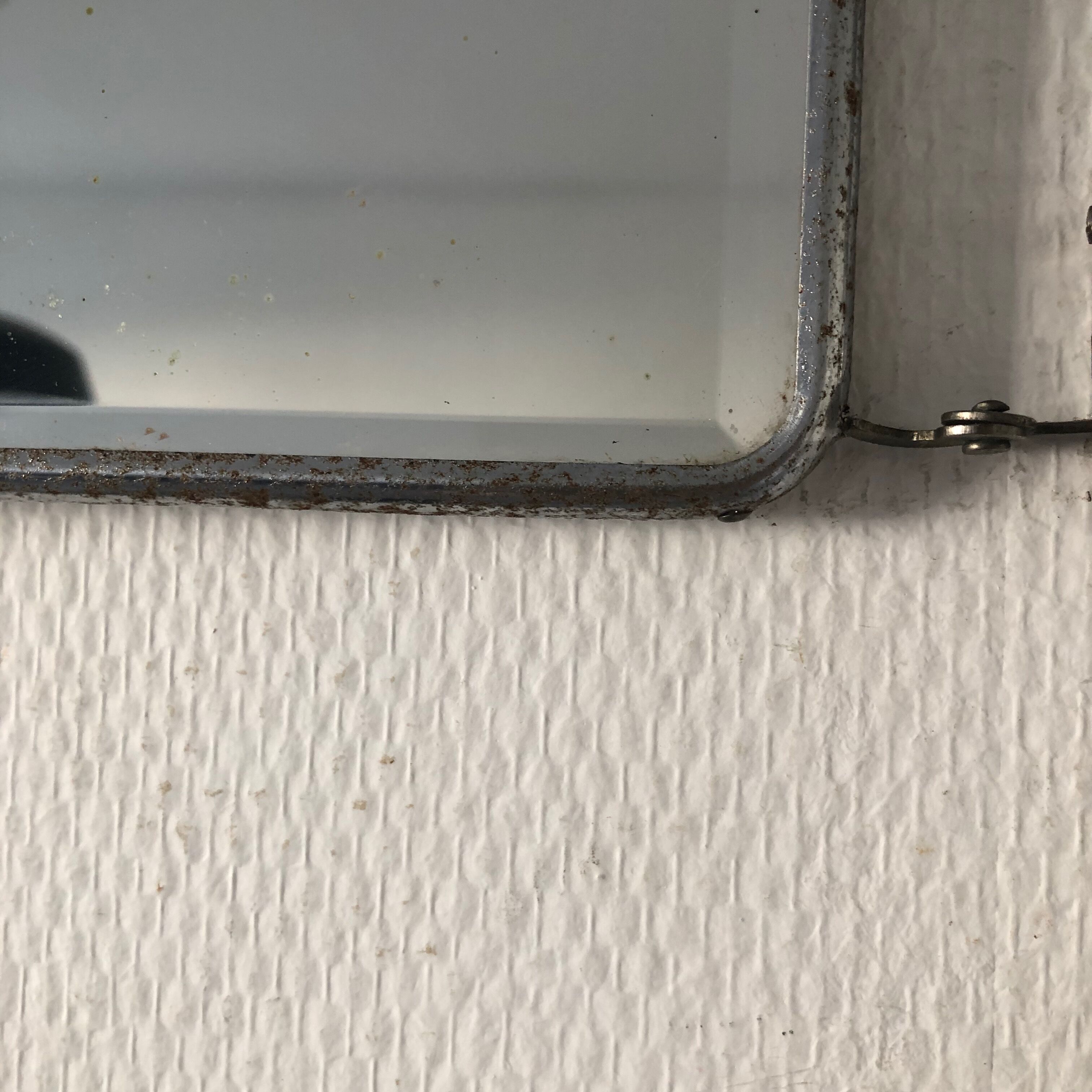 Barber triptych mirror 28x69cm vintage 1960