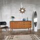 Vintage modernist French teak TV/hifi cabinet