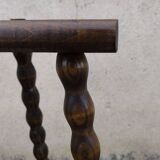 Solid wood tripod stool 1950