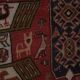 Vintage Turkish kilim handwoven 123x193 cm
