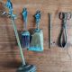 Vintage Brass Fireplace Tools Cat Decor