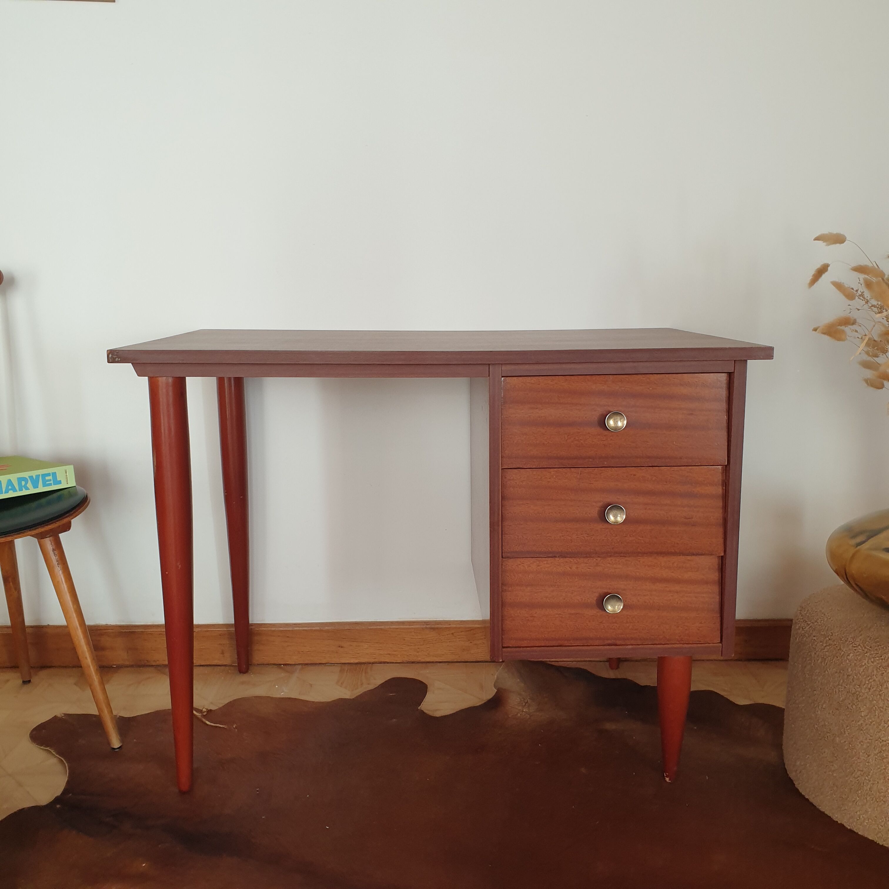 Vintage teak desk 60s