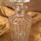 Carafe en verre ciselé avec bouchon verre
