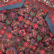 Handmade vintage Persian Malayer rug 129cm x 219cm 1960s
