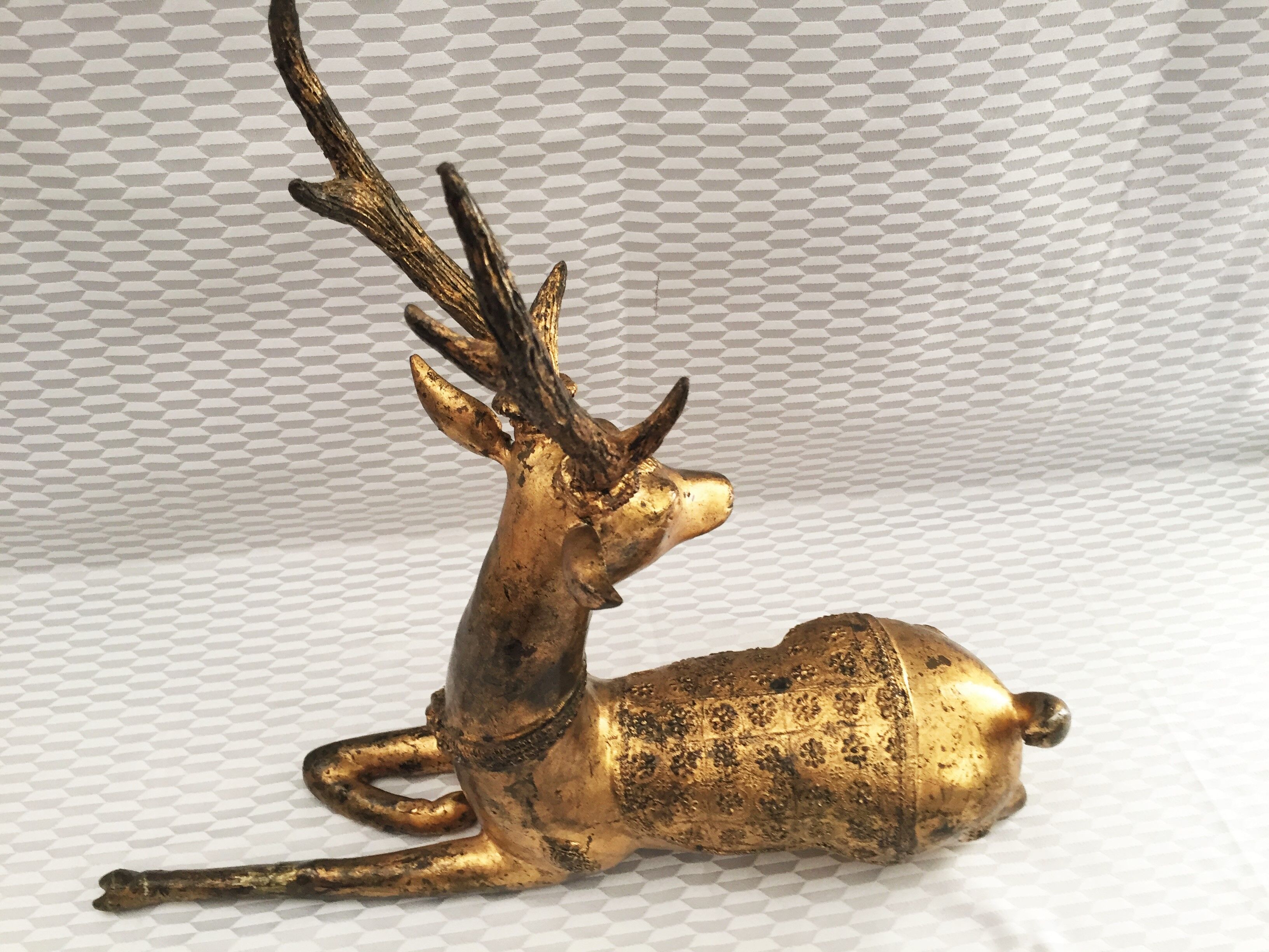 Sculpture deer ratanakosin bronze thai siam