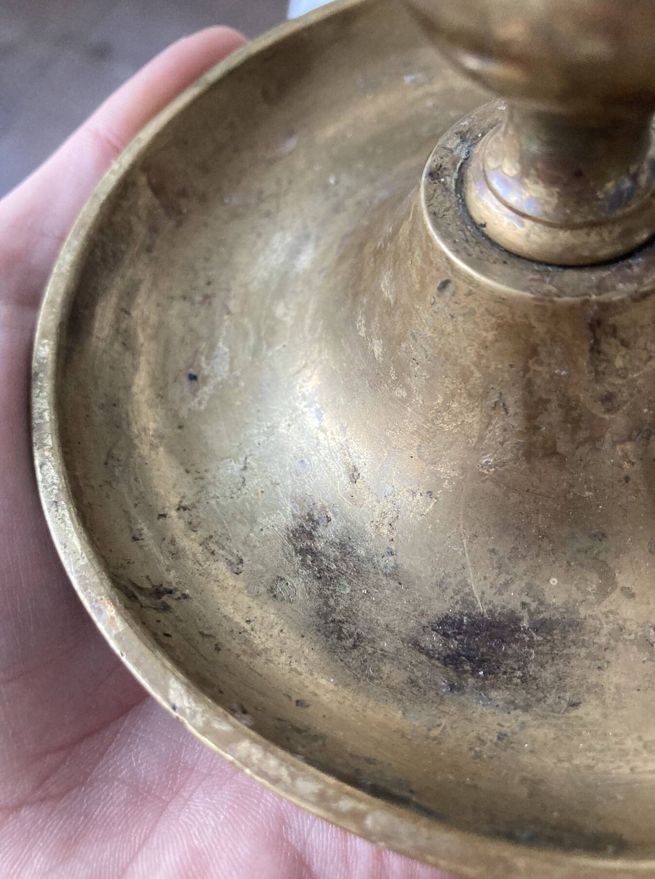 Vintage brass candle holder