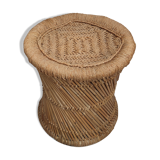 Bamboo pouf and rope