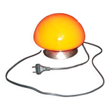 Vintage lamp in the shape of orange mushroom "UFO touch lamp"