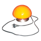 Vintage lamp in the shape of orange mushroom "UFO touch lamp"