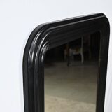 Large Blackened Wooden Mirror, Louis-Philippe style – Mid-19th century