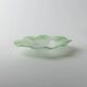 Bol en verre de Murano vert par Giochi di Luce - Plat sculptural ondulé d'Italie des années 1980 pour cendrier ou porte-savon.