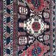 Carpet vintage Caucasian Chirwan done hand 140 X 210 CM