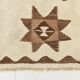 3x12 Vintage Beige & Brown Kilim Runner Rug, 95x373Cm