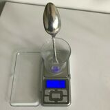 Massive silver spoon punch to identify 1819-1838