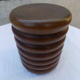 turned wooden box
