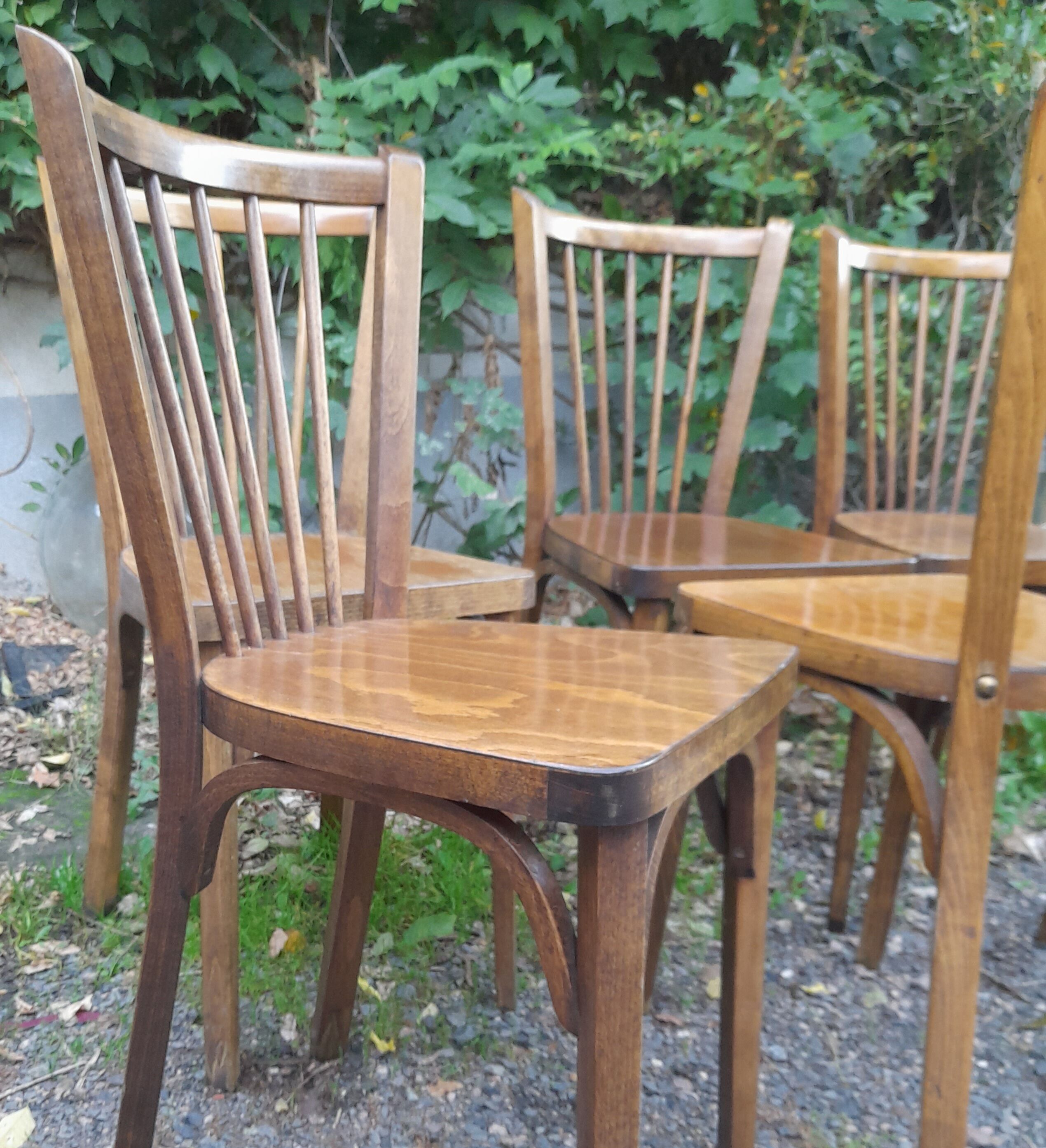 6 Baumann bistro chairs with bars