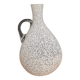 Pitcher vase in the shape of a gourd 1940 gray speckled on a white background