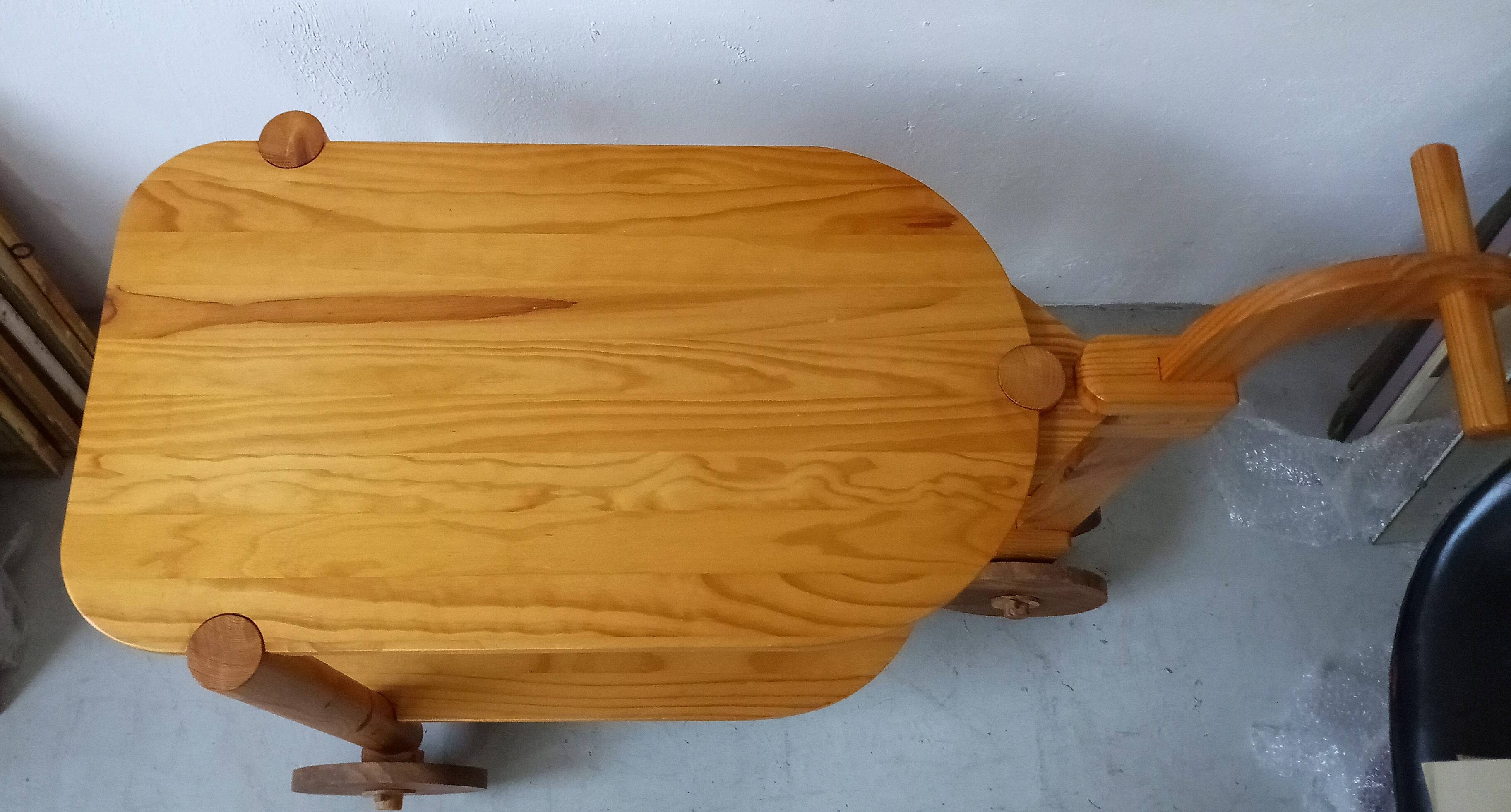 Swedish bar cart in pine from the 70s
