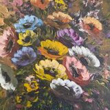Tableau toile bouquet de fleurs