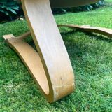 fauteuil en hêtre stratifié scandinave vers les années 1960