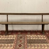 Bench with backrest