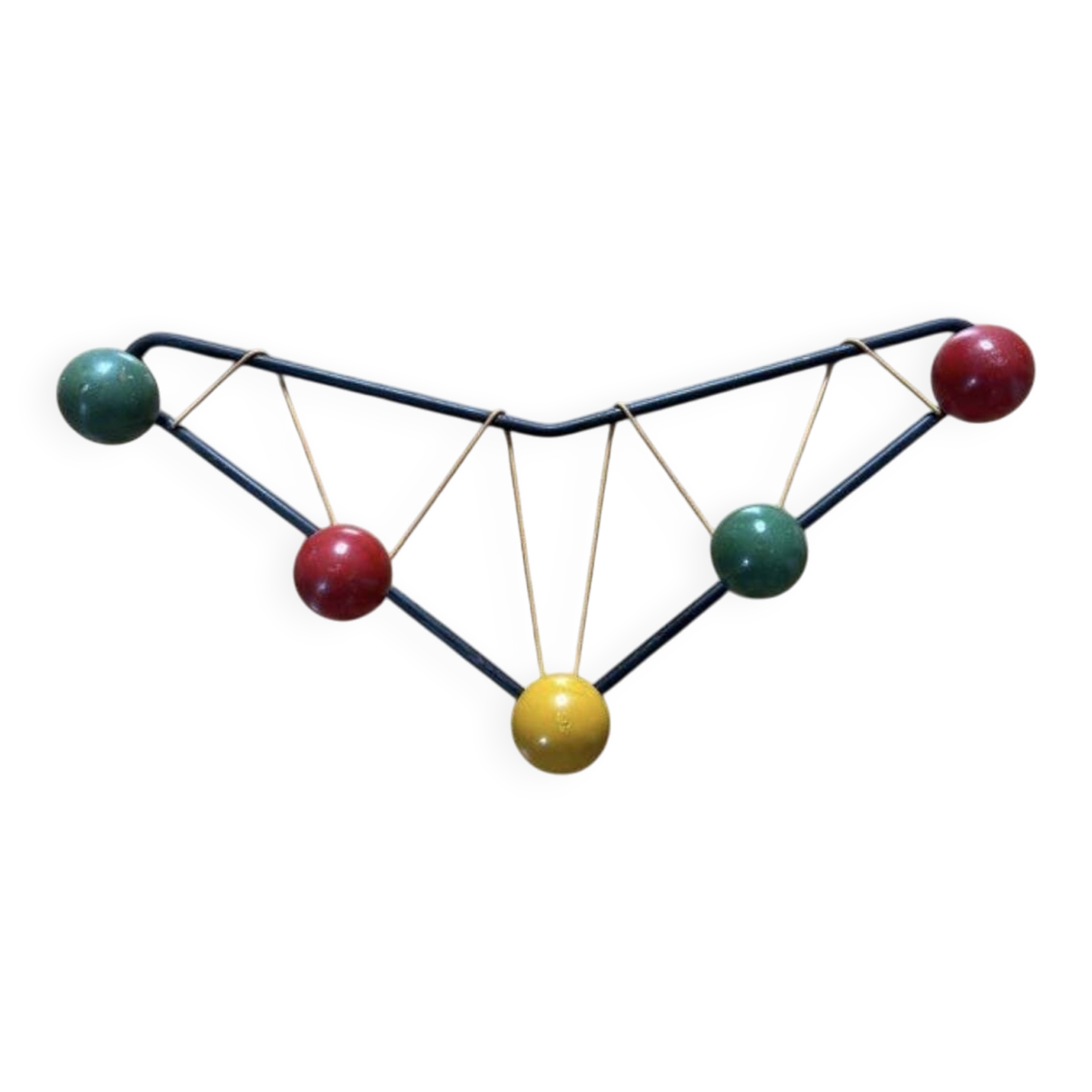 Vintage coat rack in the style of Roger Ferraud.