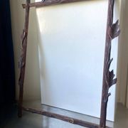 Antique Frame carved wood measurements 49 cm x 39 cm