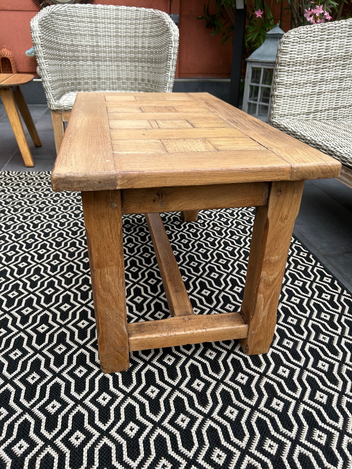 Antique oak coffee table