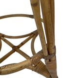 Vintage rotan bar stool 60s design