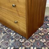 English chest of drawers from the 70s in mahogany