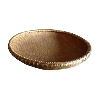 Corbeille rotin ronde