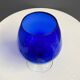 Empoli dark blue large glass shape vase 1960s