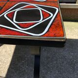 Wrought iron coffee table ceramic 60