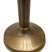 Art Deco votive candle holder in brass and frosted glass, 1920.
