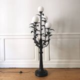 Lampadaire floral vintage design 1970