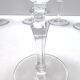 Postmodern Set of 8 Baccarat Crystal Champagne Coupes, France