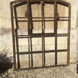 Old cast iron factory window