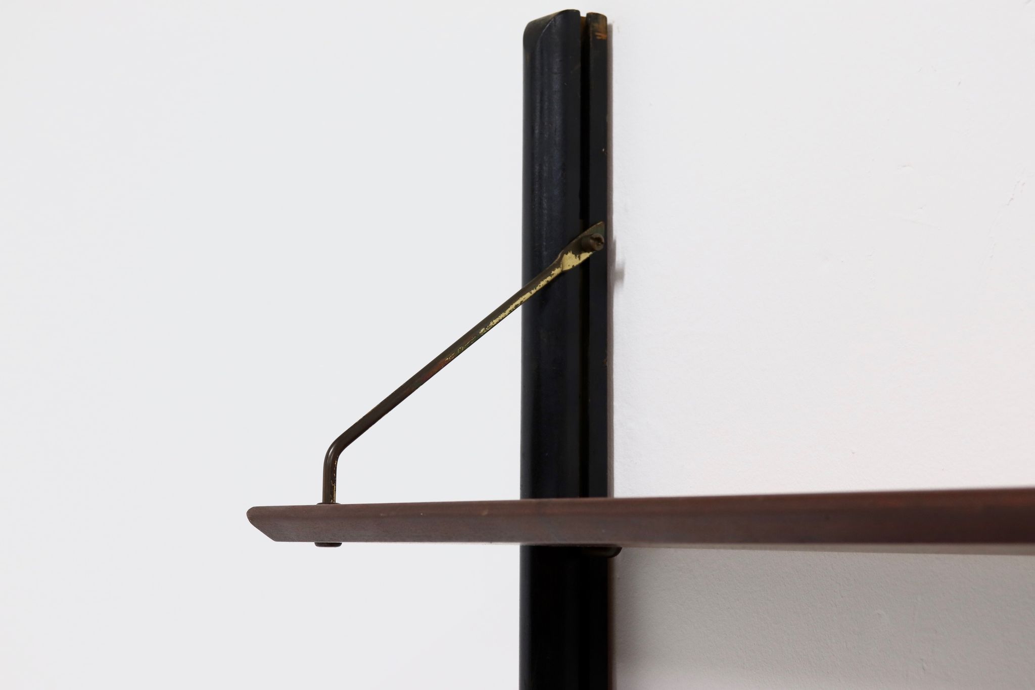 Teak Wall Unit by Louis van Teeffelen for WeBe 1950's