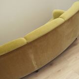 Green velour sofa, Danish design, 1960s, production: Denmark