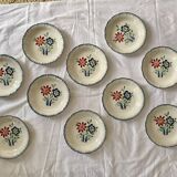 Assiettes "Paule" Digoin Sarreguemines