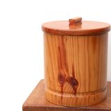 Wooden wastebasket, 70s