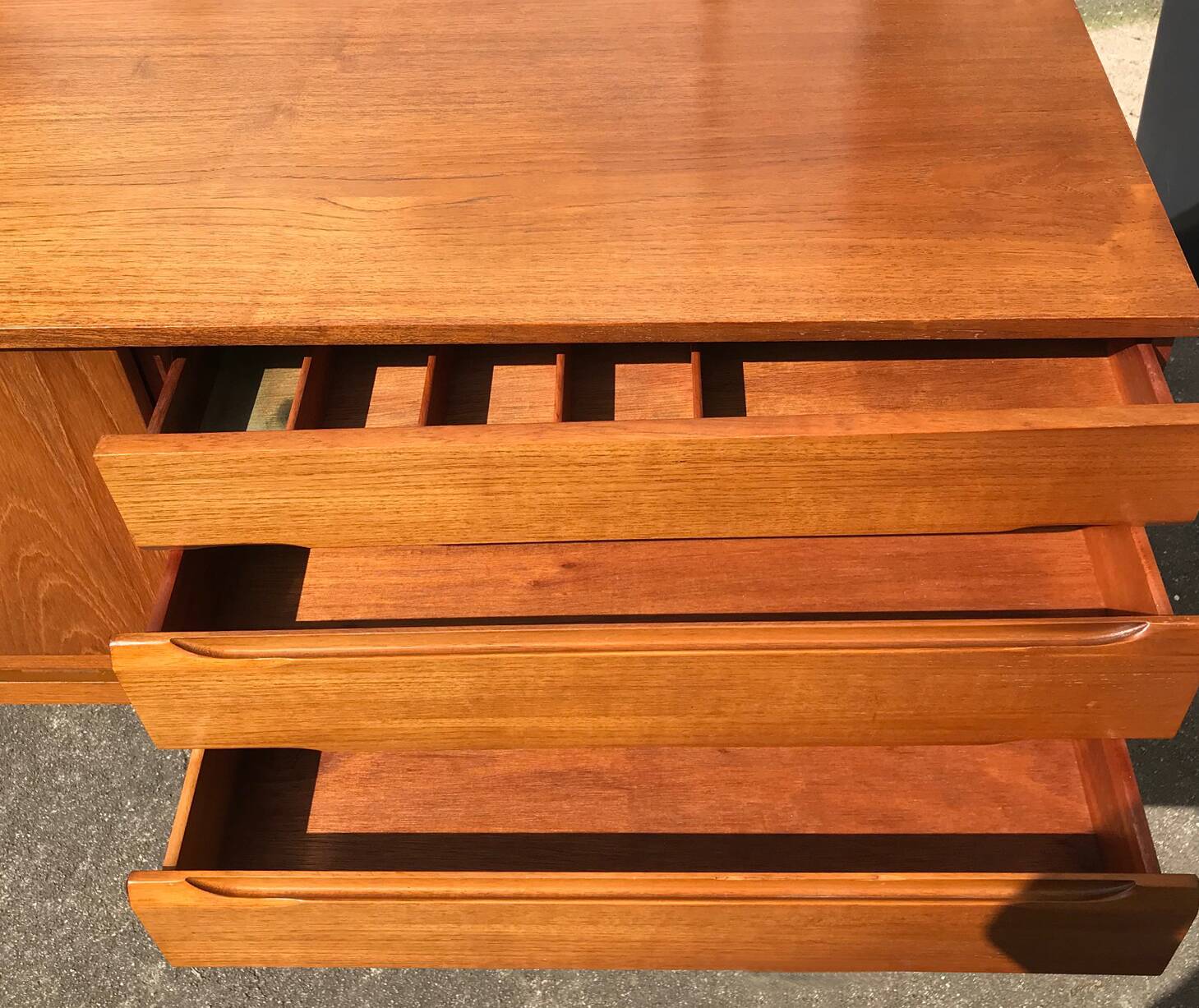 Teak enfilade, English edition from the 1960s.