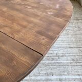 1950s round pine table with extensions