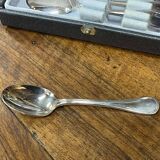 Series of 12 teaspoons in silver metal with their box