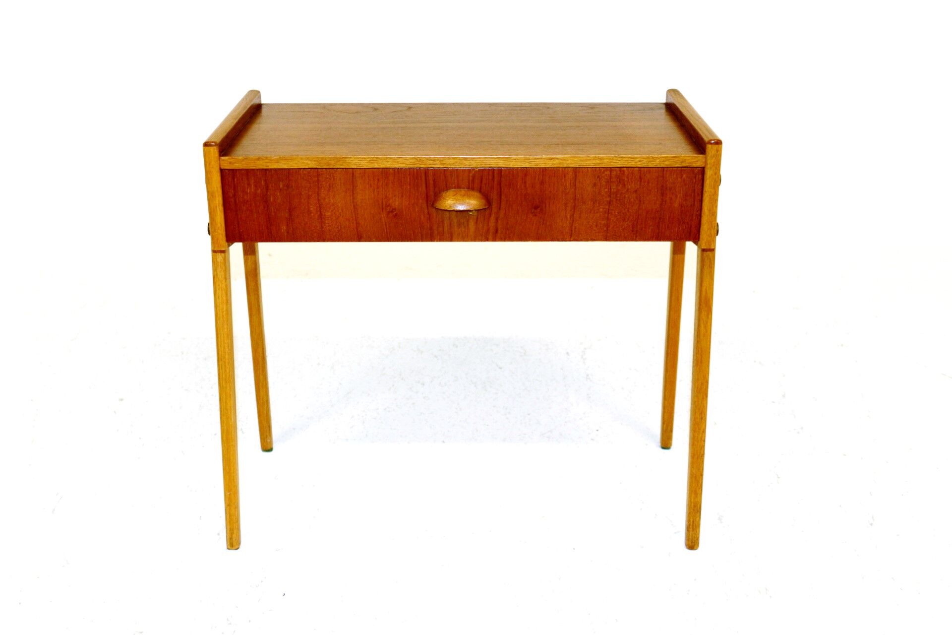 Teak and oak bedside table, Sweden, 1960