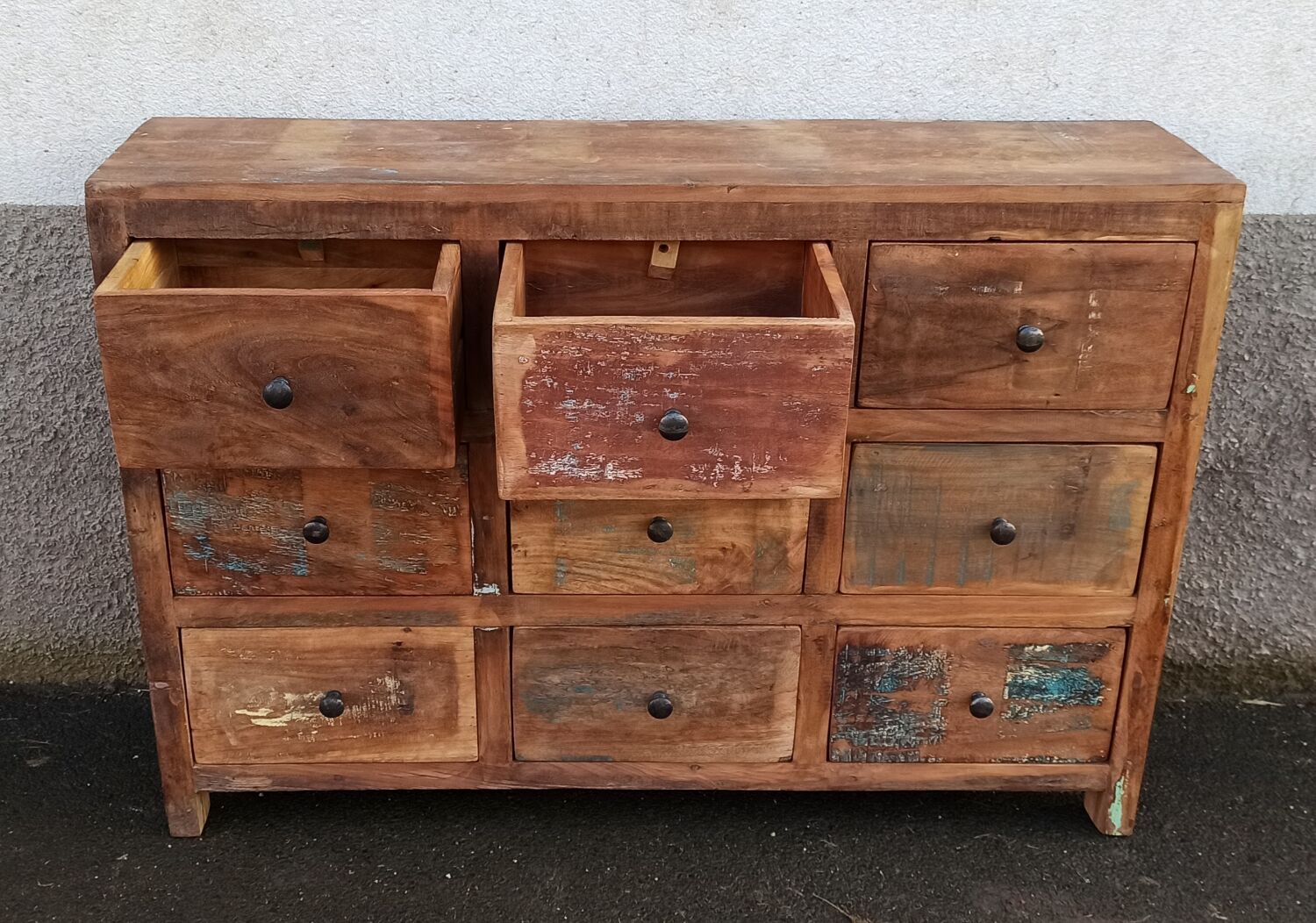 Wooden chest of drawers 9 drawers