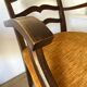 Pair of wooden and velvet armchairs from the 30s and 40s